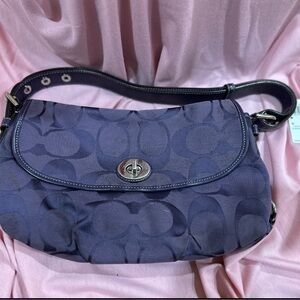 Coach Dark Purple Shoulder Bag